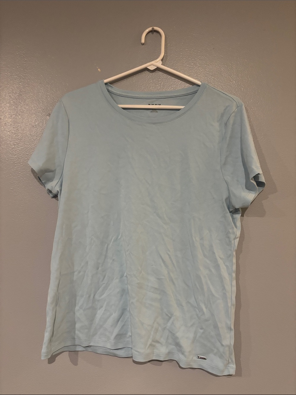 DKNY Light Blue Short Sleeve Crew Neck Tee